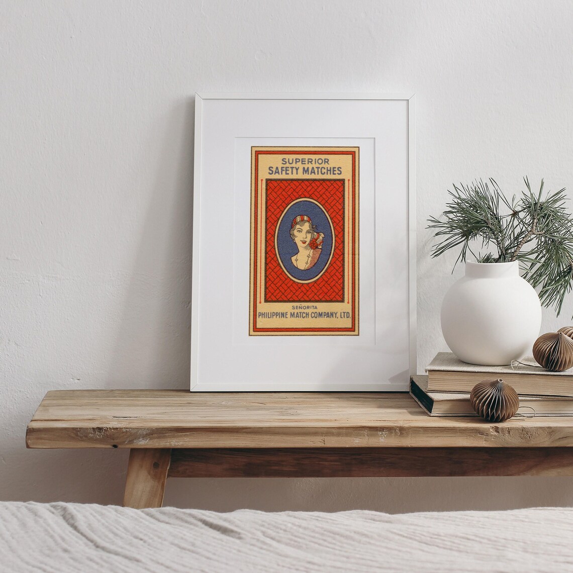 Señorita Superior Safety Matches Philippine Woman Portrait Art Poster - Image 3