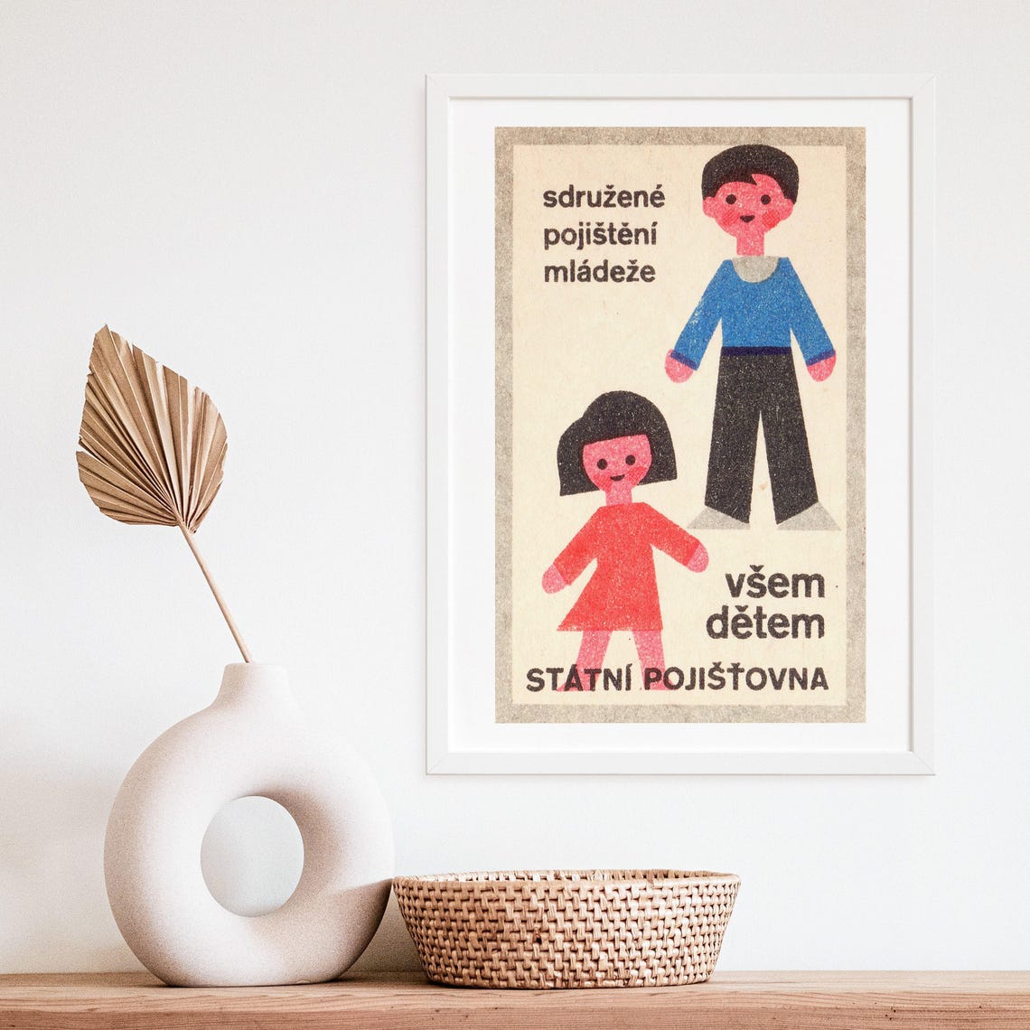 Youth Insurance for All Children Czech State Insurance Poster - Image 4