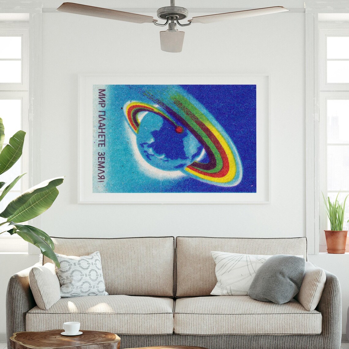 Orbiting Earth Matchbox Aesthetic Poster Print - Image 3