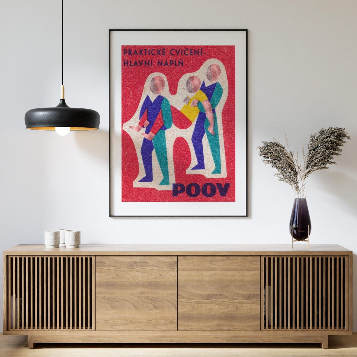 Practical Exercise Fitness Vintage Czech Matchbox Label Art Poster - Image 4