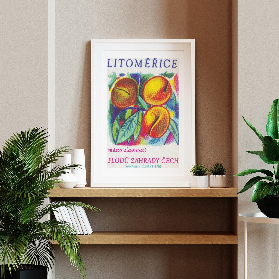 Litomerice Garden Of Bohemia Fruit Vintage Matchbox Label Poster - Image 2