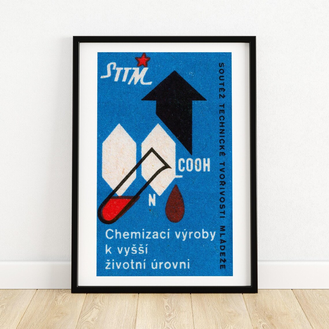 Chemistry For A Better Life Vintage Czech Poster Print