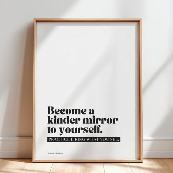 Self Love Quote, Body Positivity Art Print