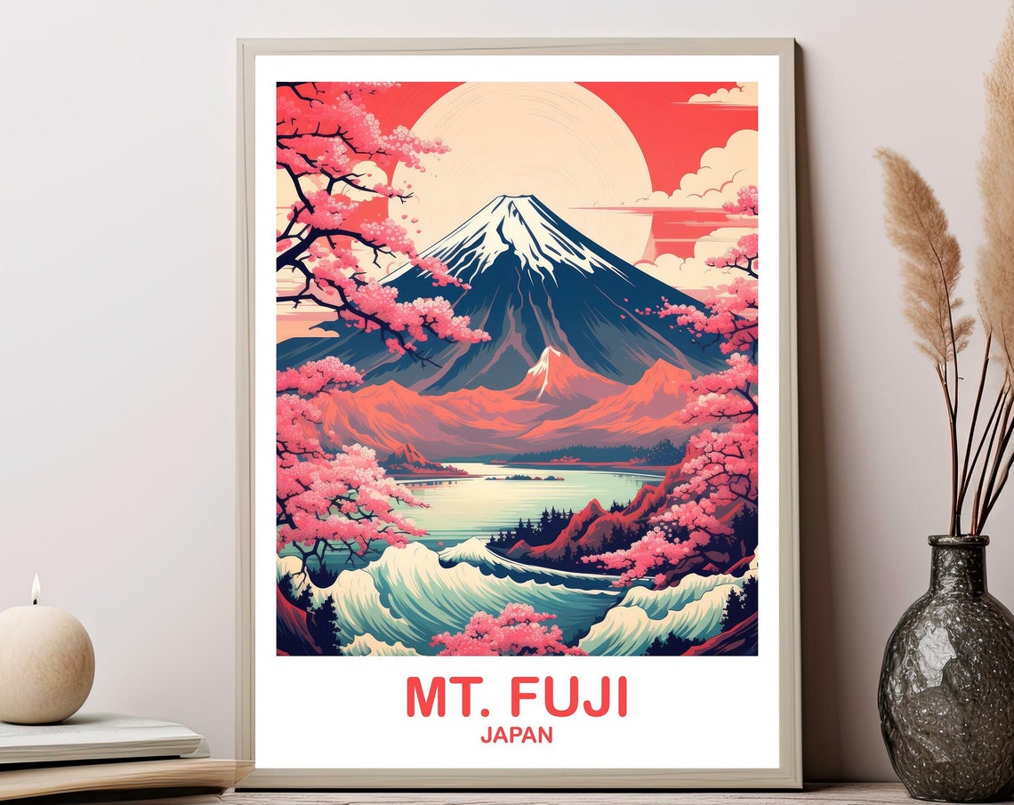 Mtfuji Travel Art Japan Wall Art Poster Travel Wall Art Landscape Travel Wall Art Japan Travel Poster Japan Travel T2asjaho2