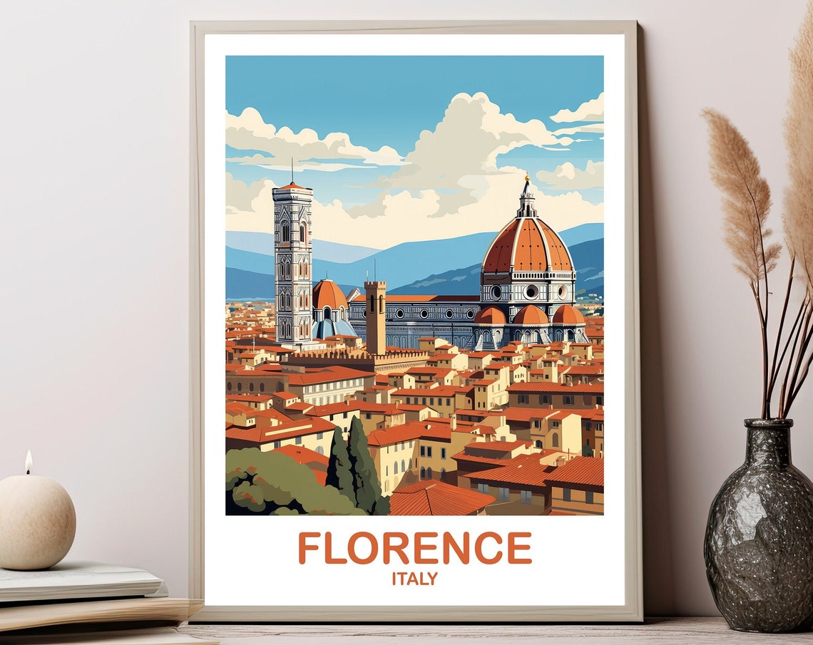Florence Italy Travel Poster Florence Travel Art Poster Italy Travel Wall Art Florence Travel Wall Art Travel Poster T2euitfl1