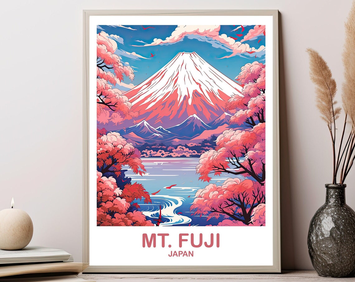Mtfuji Travel Art Japan Wall Art Poster Travel Wall Art Landscape Travel Wall Art Japan Travel Poster Japan Travel T2asjaho1