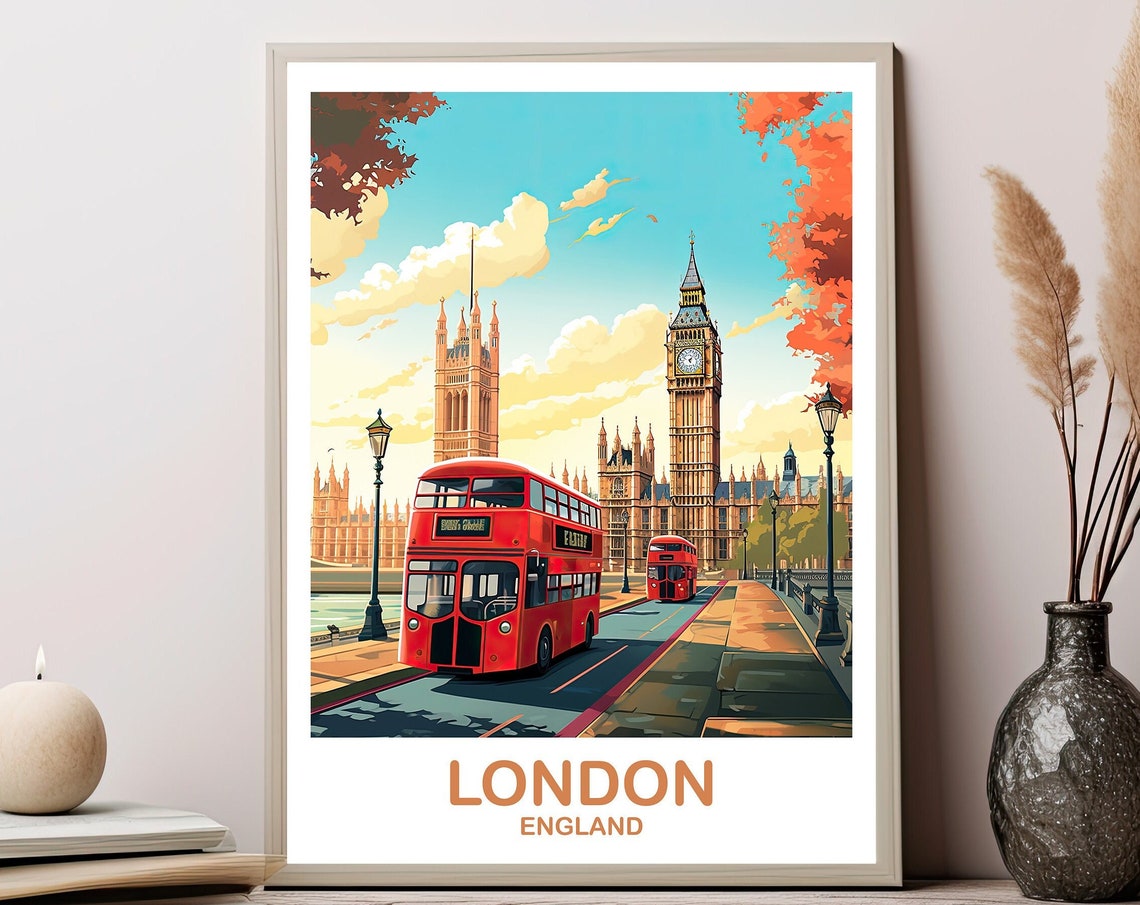 London Travel Art Poster London Travel Art England Poster Big Ben Travel Wall Art England Travel Wall Art T2euenlo2