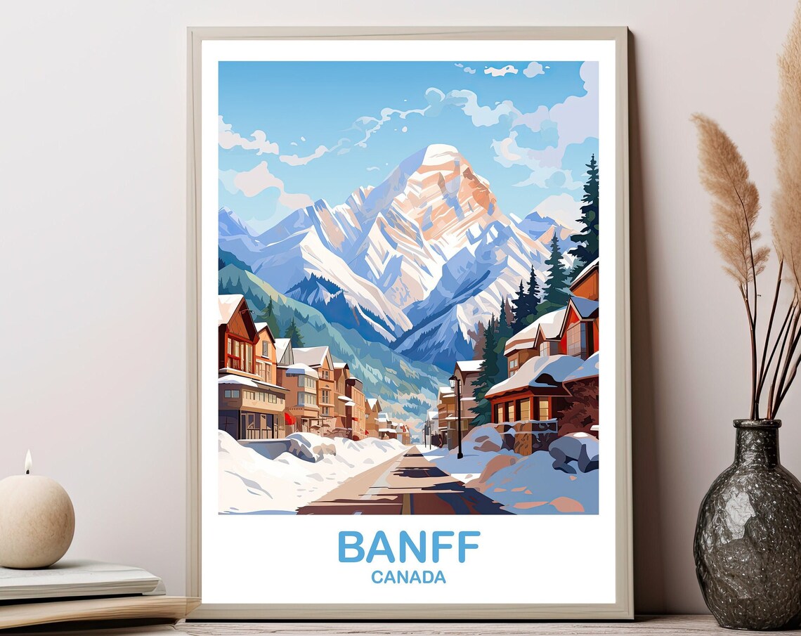 Banff Travel Poster, Alberta National Park Art Print