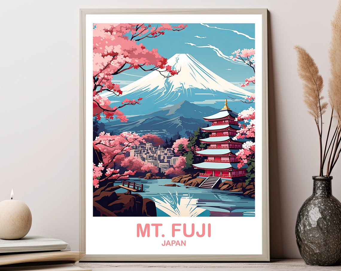 Mtfuji Travel Art Japan Wall Art Poster Travel Wall Art Landscape Travel Wall Art Japan Travel Poster Japan Travel T2asjaho3