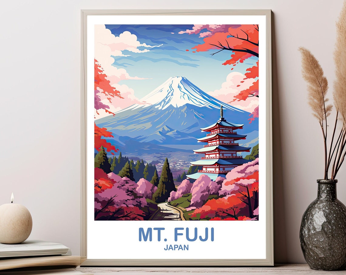 Mtfuji Travel Art Japan Wall Art Poster Travel Wall Art Landscape Travel Wall Art Japan Travel Poster Japan Travel T2asjaho5
