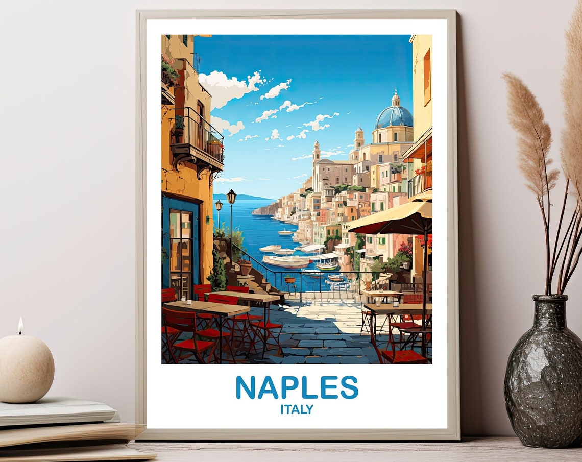 Naples Italy Travel Art Poster Naples Travel Art Italy Poster Rome Travel Wall Art Italy Travel Wall Art T2euitna2
