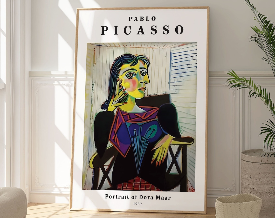 Pablo Picasso Portrait Of Dora Maar 1937 Cubist Masterpiece Art Print