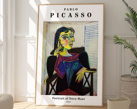 Pablo Picasso Portrait Of Dora Maar 1937 Cubist Masterpiece Art Print