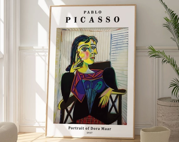 Pablo Picasso Portrait Of Dora Maar Print Abstract Art Poster Modern Contemporary Art Gallery Wall Artwork Art Lovers Gift Home Decor