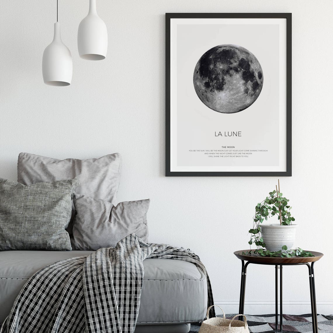 La Lune Full Moon Travel Poster - Image 3