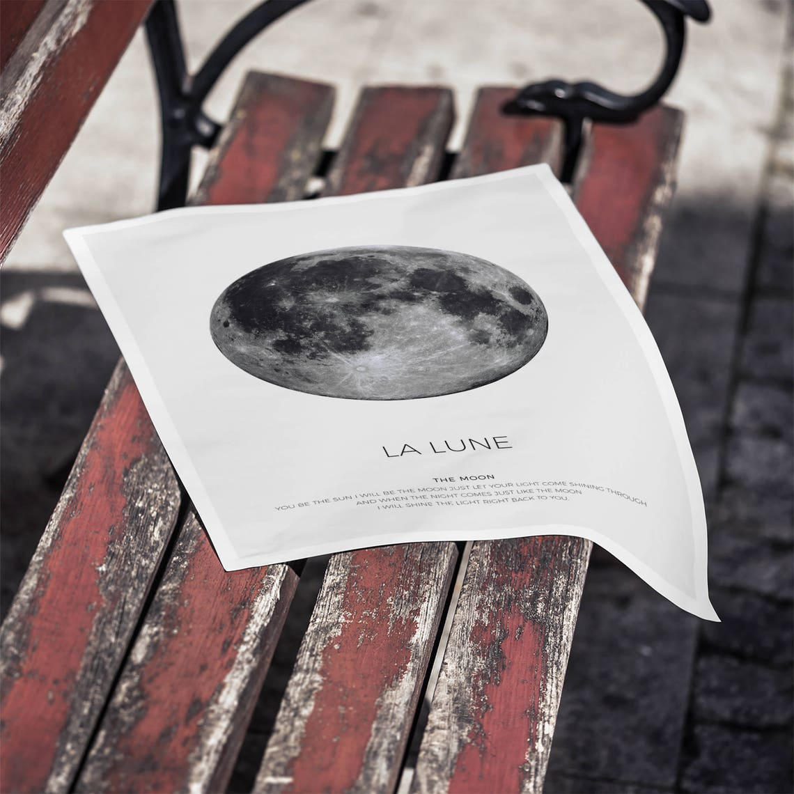 La Lune Full Moon Travel Poster - Image 2