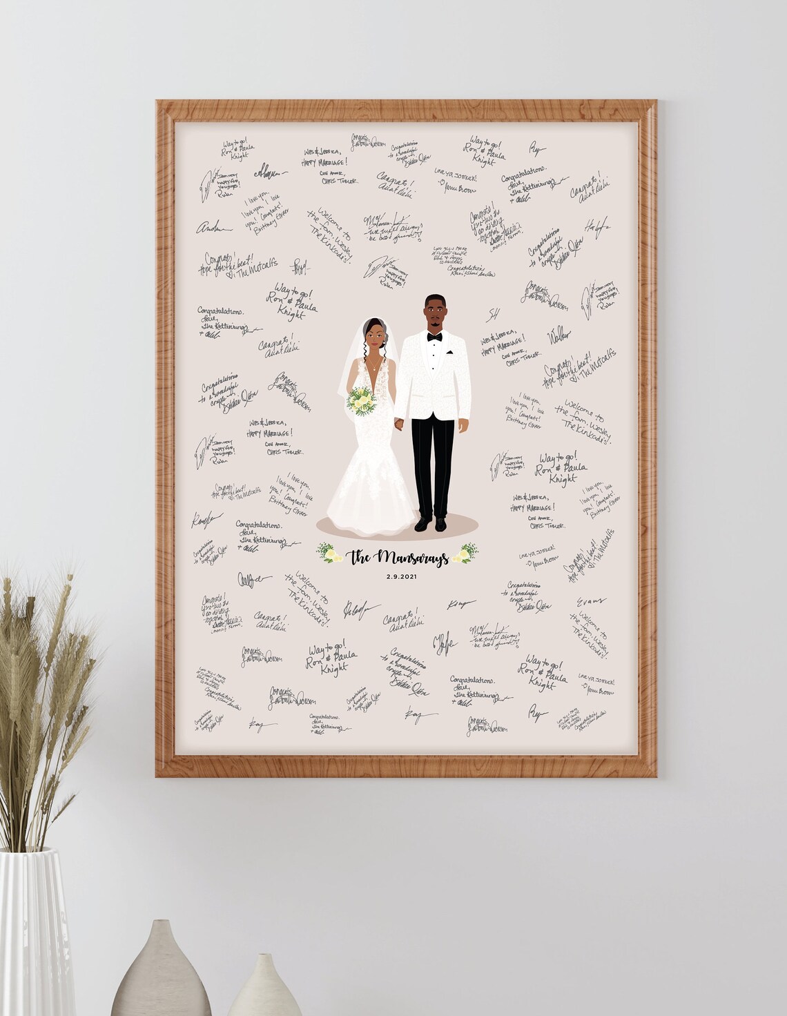 Wedding Guest Book Alternative, Wedding Keepsake