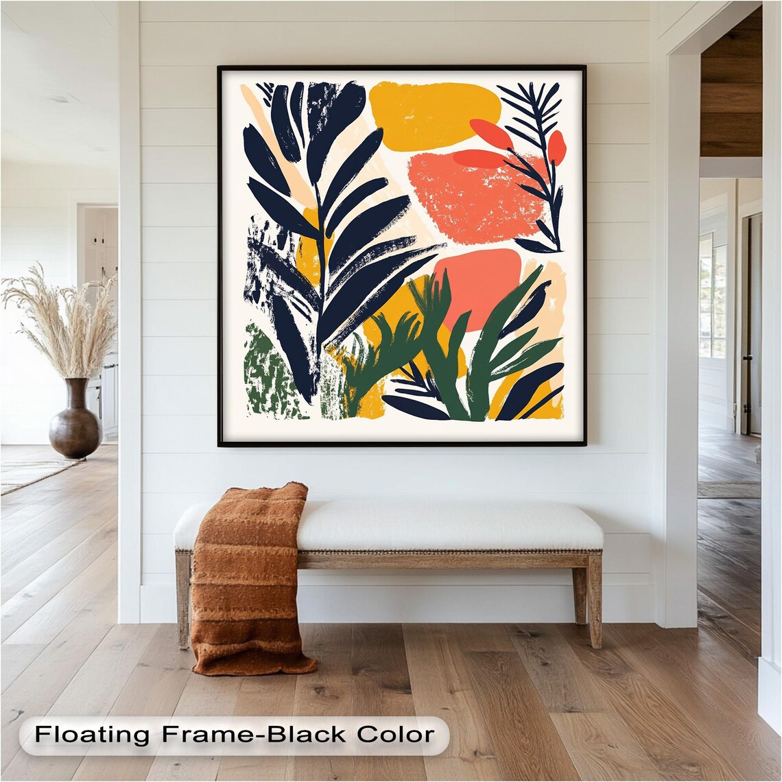 Abstract Botanical Vertical Art Print, Minimal Decor - Image 5
