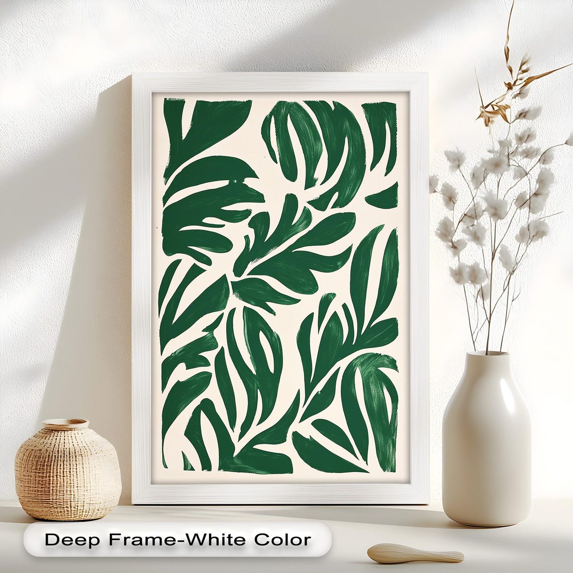 Tropical Leaf, Minimal Modern Botanical Print - Image 4