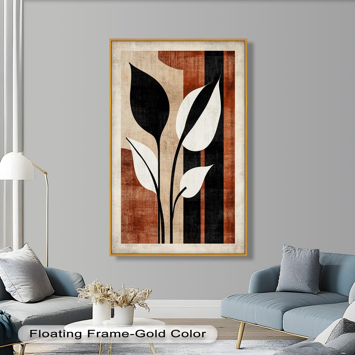 Rustic Botanical Art Print, Farmhouse Boho Modern - Image 4