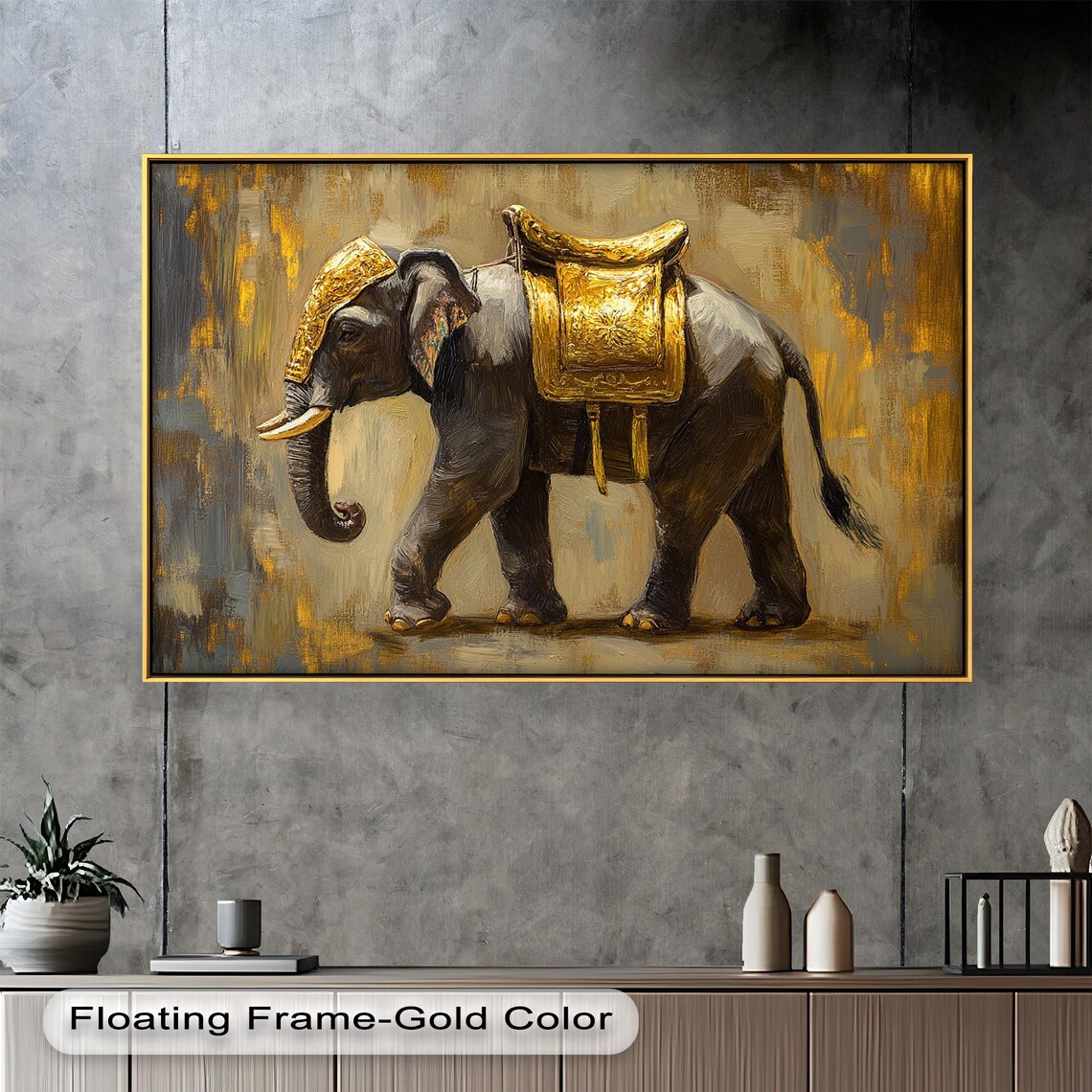 Golden Elephant, Royal Animal Decor With Eastern Charm - Image 5