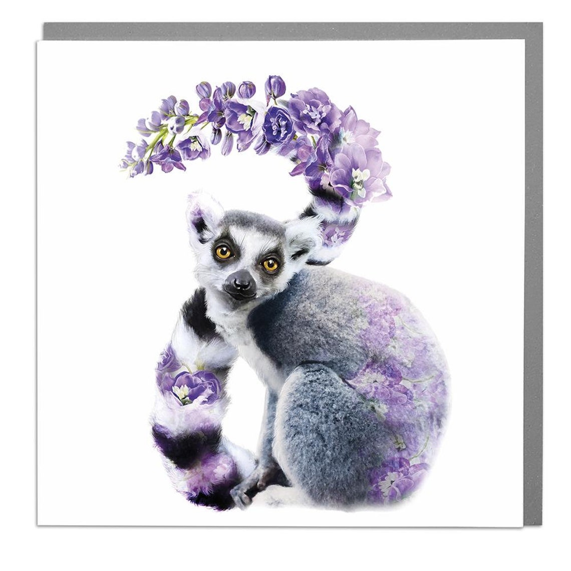 Ring-Tailed Lemur Blank Card
