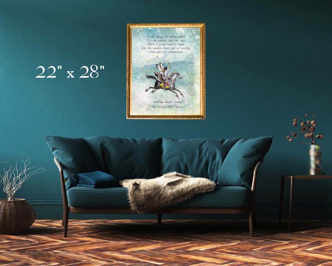 William Butler Yeats Poem Quote Art Print - Image 2