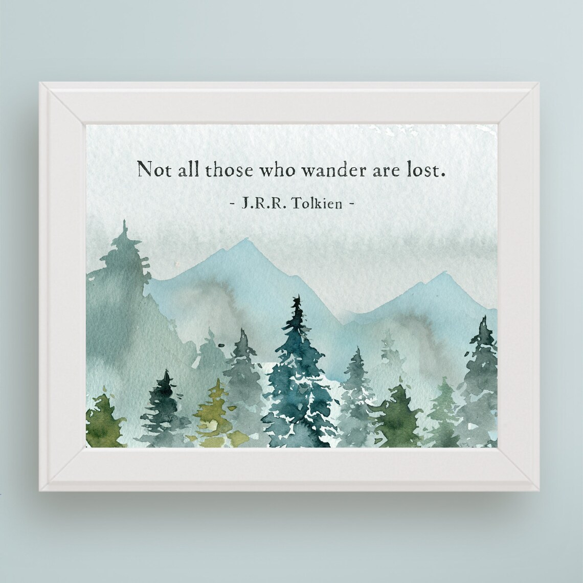 J. R. R. Tolkien Quote Art Print, Wanderlust Quote