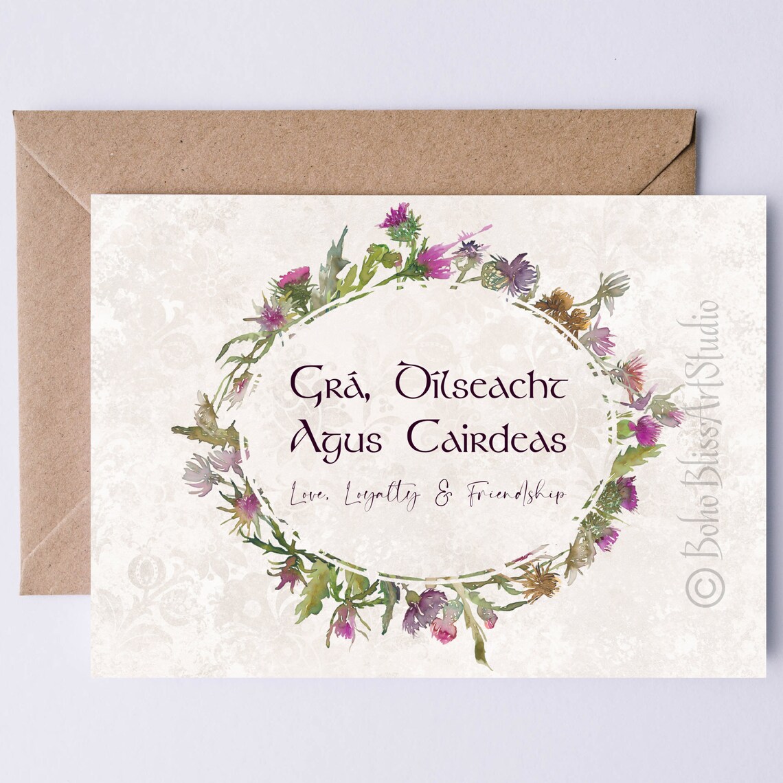 Scottish Gaelic Love, Loyalty & Friendship Art Print