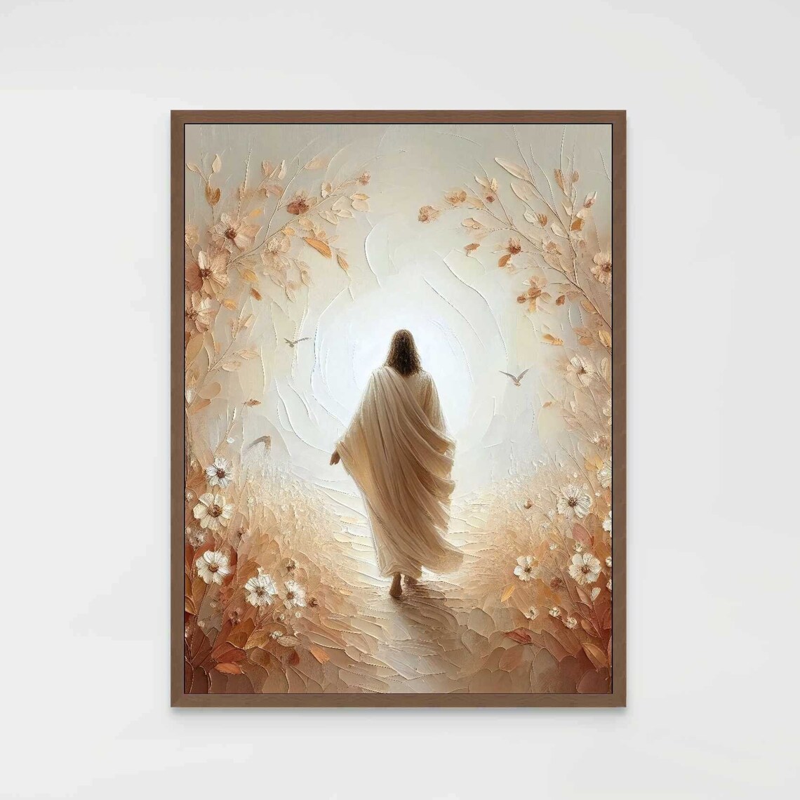Jesus Leaves The 99 Christian Watercolor Art