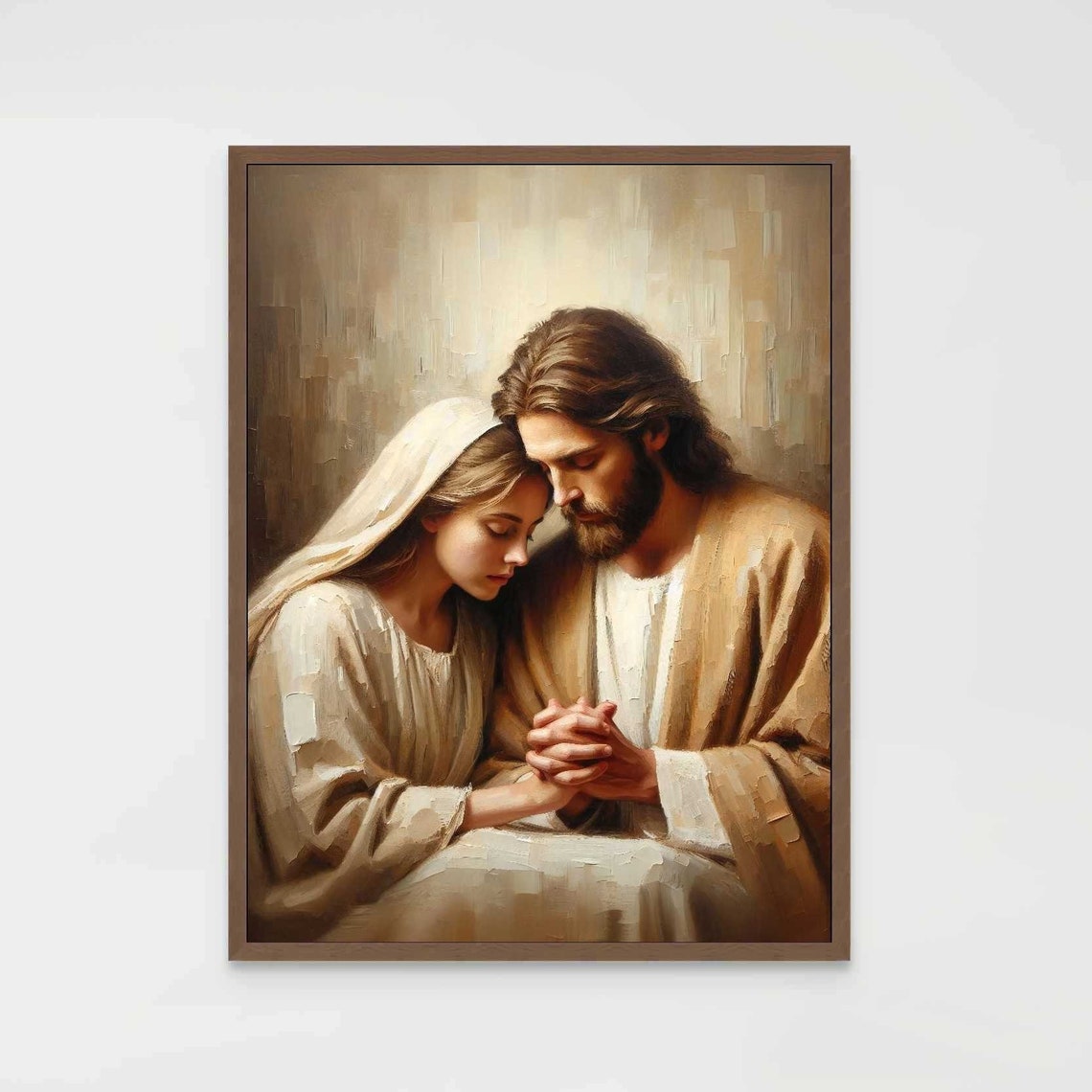 Your Love Christian Painting, Jesus With Girl