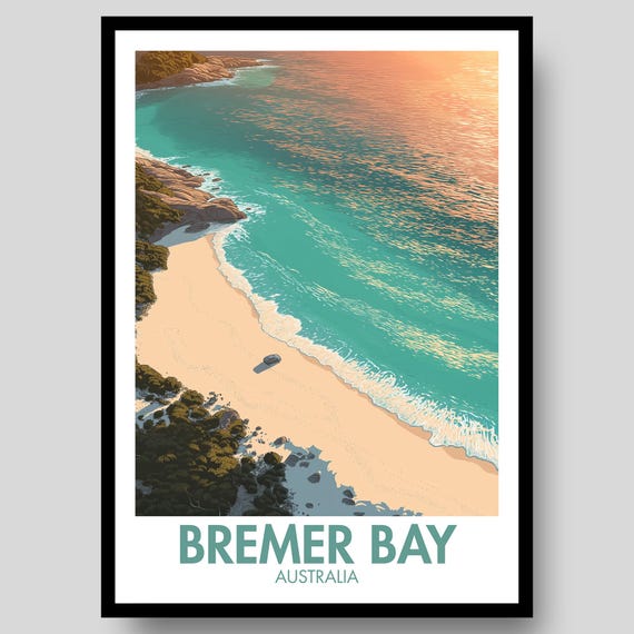 Bremer Bay Poster Western Australia Perth Australian Wall Art Print