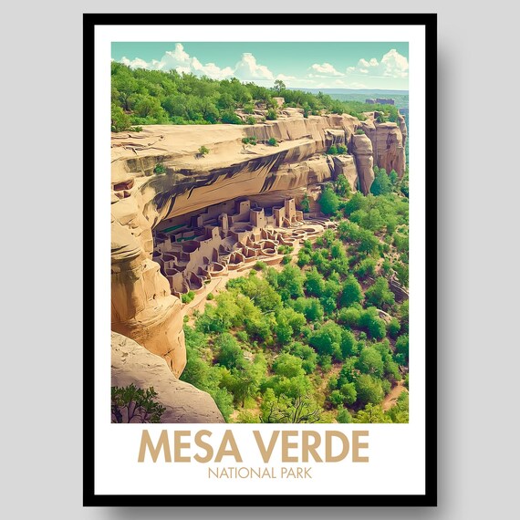 Mesa Verde National Park Cliff Dwelling Alcove Canyon Poster