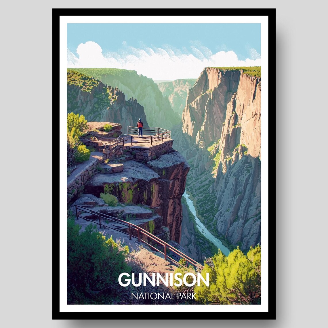 Gunnison National Park Poster, Black Canyon Of Colorado