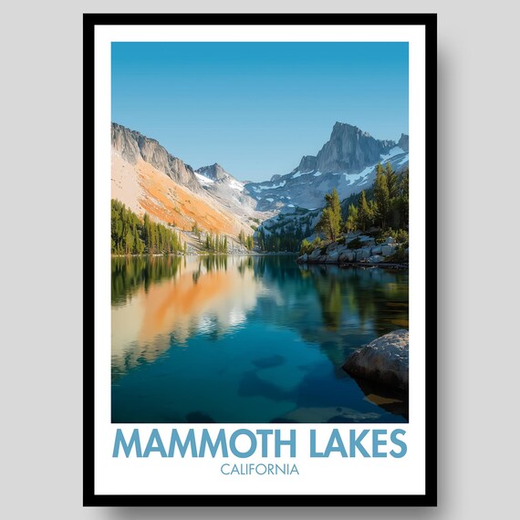 Mammoth Lakes Poster Print, Wall Art Gift