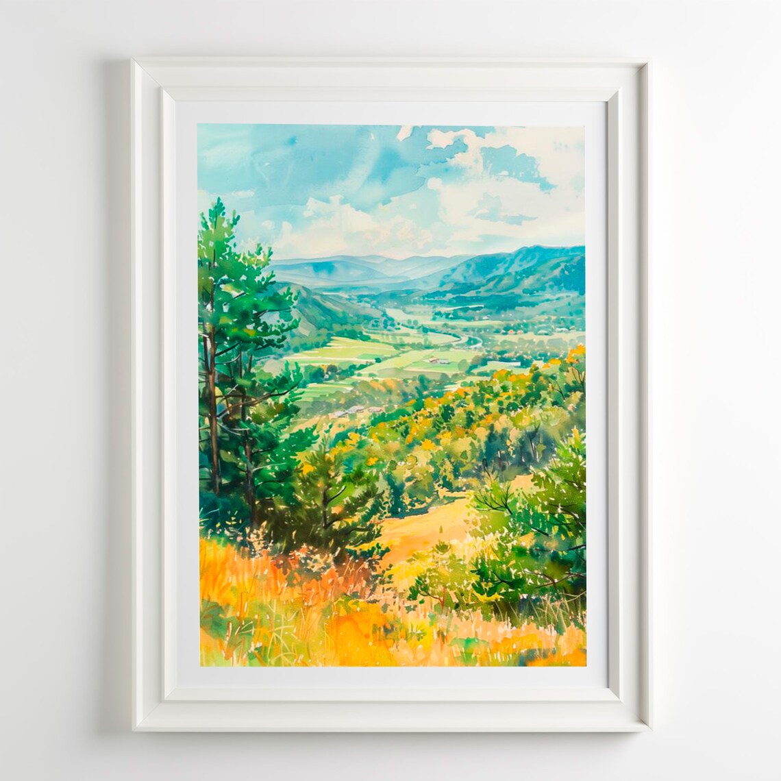 Appalachian Mountains Panoramic Landscape Poster