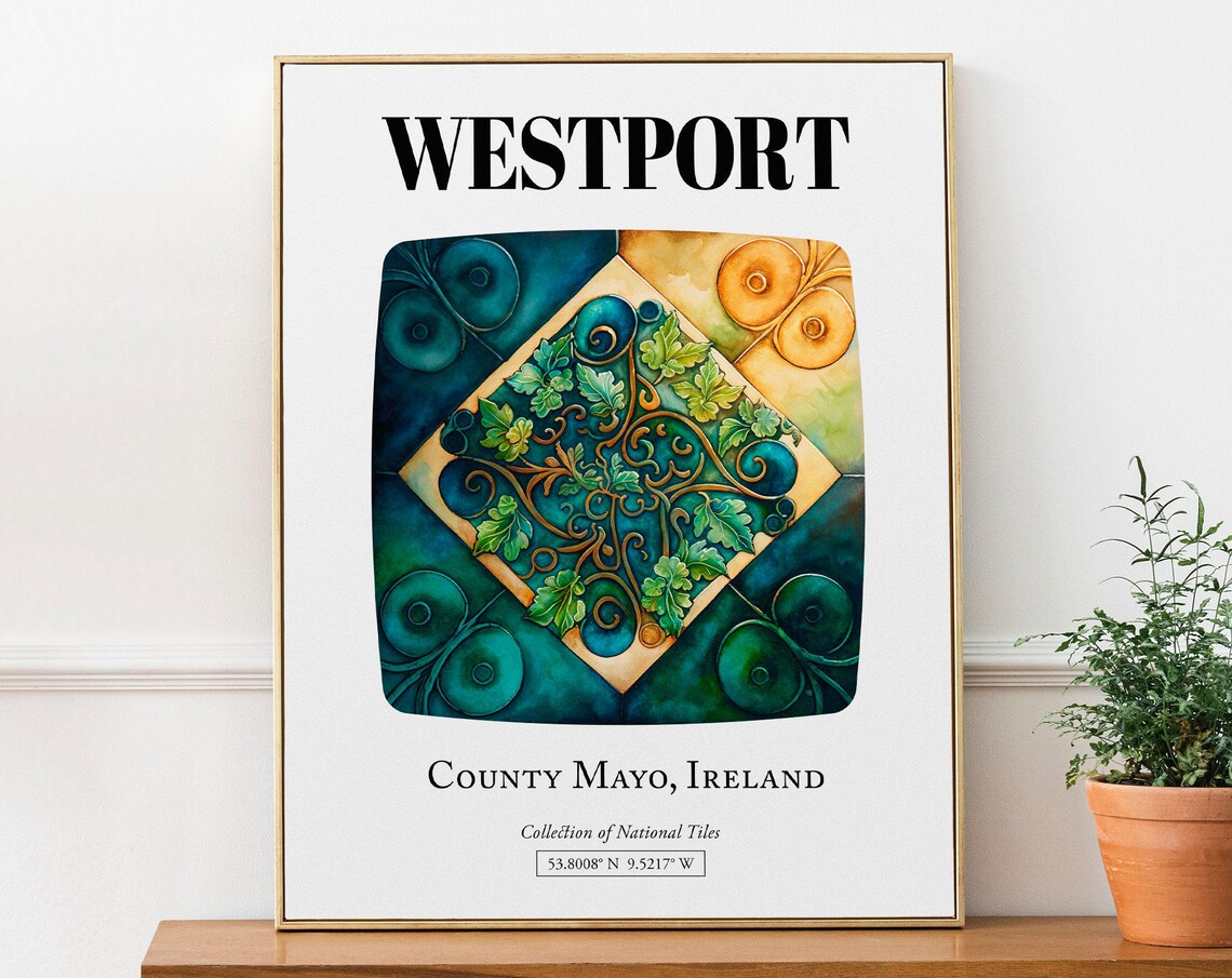Westport County Mayo Ireland Travel Poster