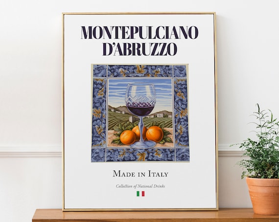 Montepulciano D'Abruzzo Beverage Print Poster