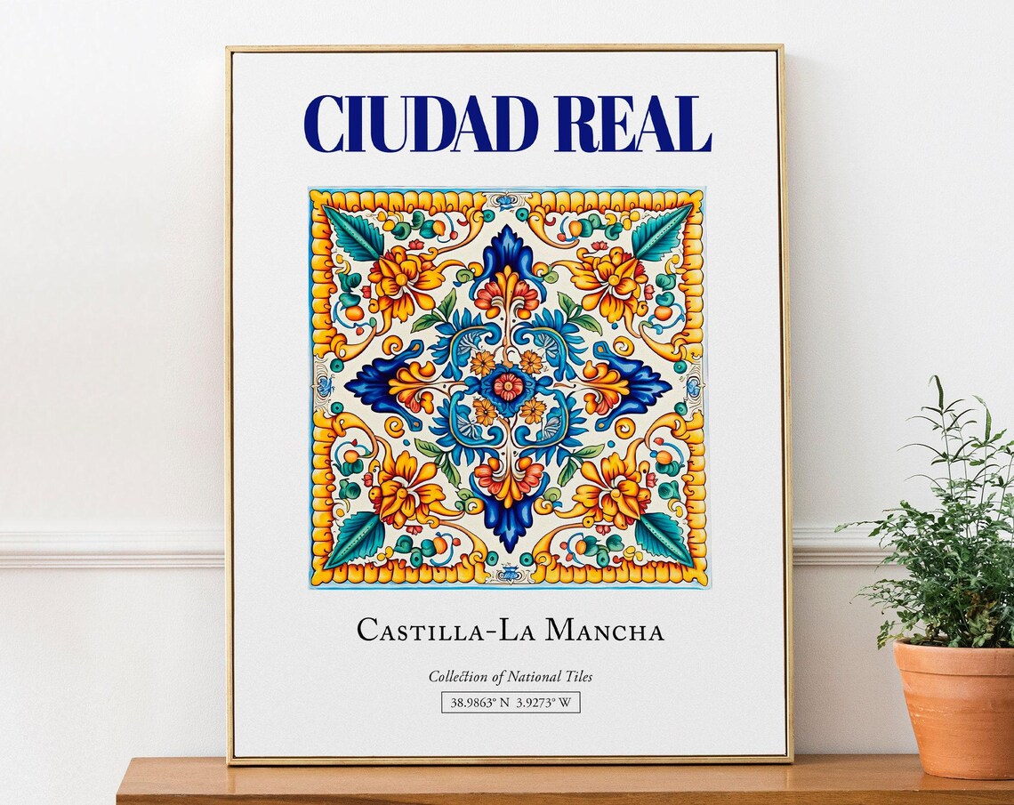 Ciudad Real Castilla-La Mancha Spain Travel Poster