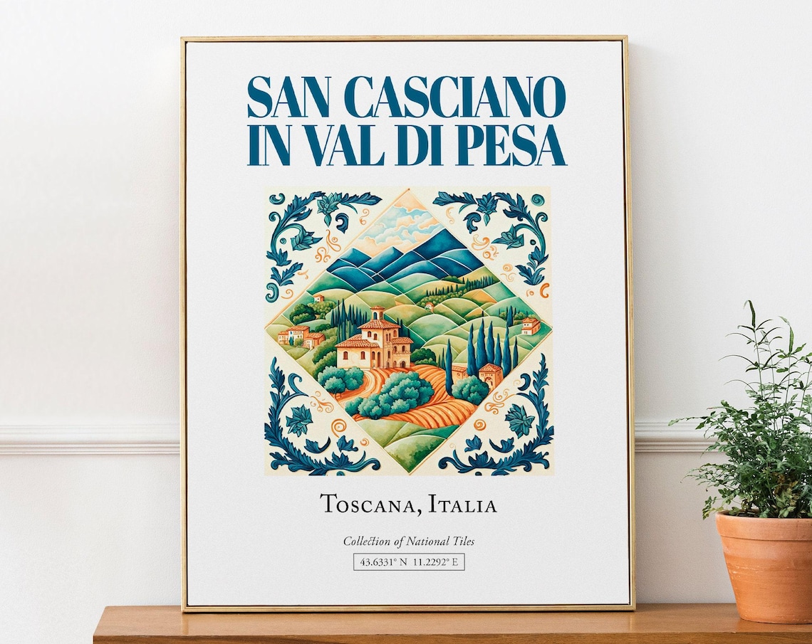 San Casciano In Val Di Pesa Toscana Travel Poster