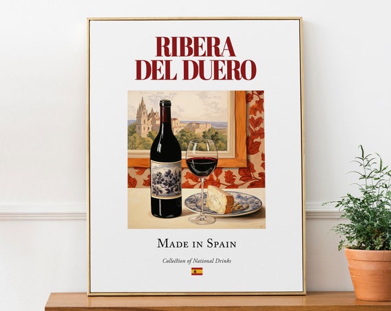 Ribera Del Duero Maiolica Tile Kitchen Bar Print