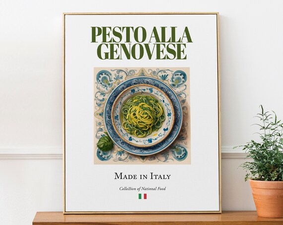 Pesto Alla Genovese, Traditional Italian Food Art Print