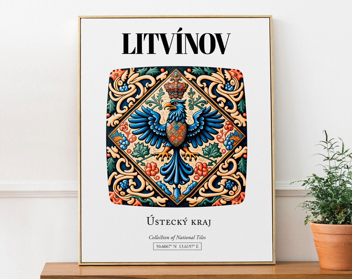 Litvnov Czech Republic Heraldic Eagle Art Print