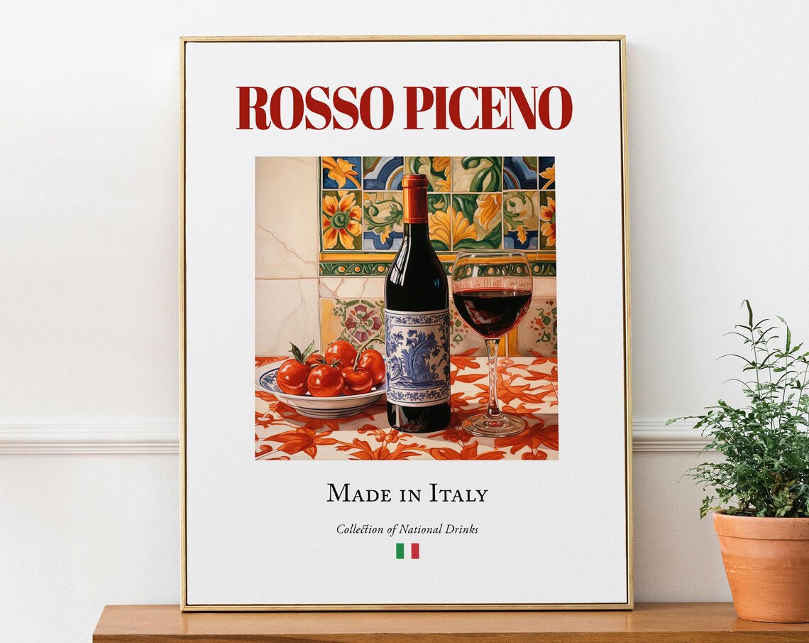 Rosso Piceno On Maiolica Tile Travel Poster