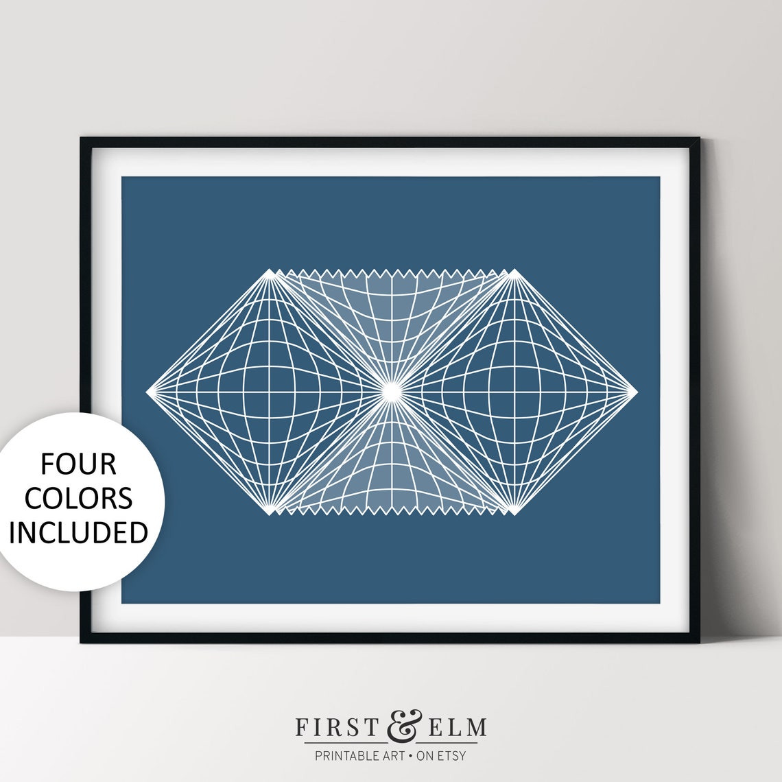 Penrose Diagram Spacetime Illustration Physics Teacher Poster