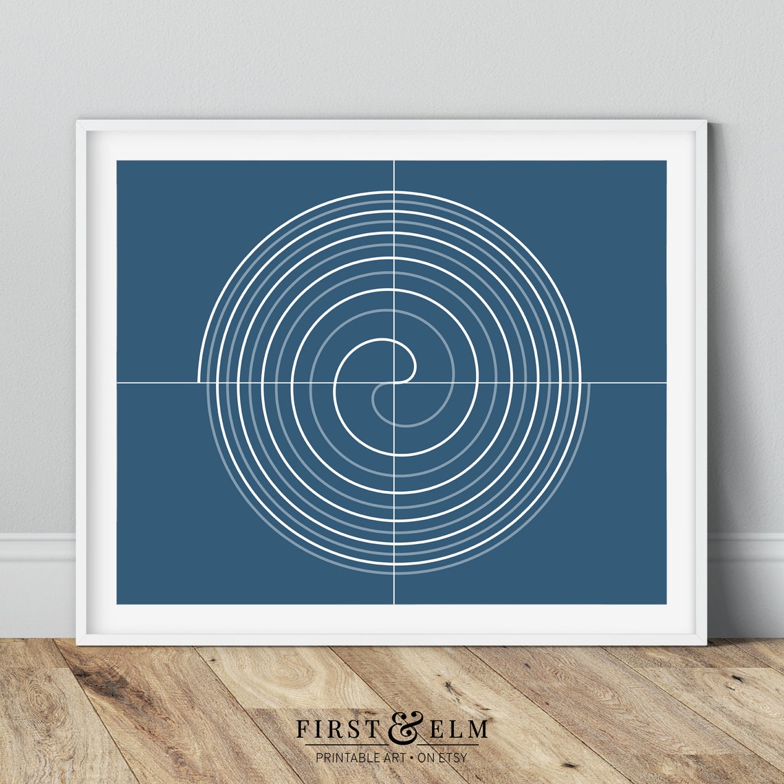 Fermats Spiral Red Geometric Math Minimalist Nerdy Science Art Print - Image 2