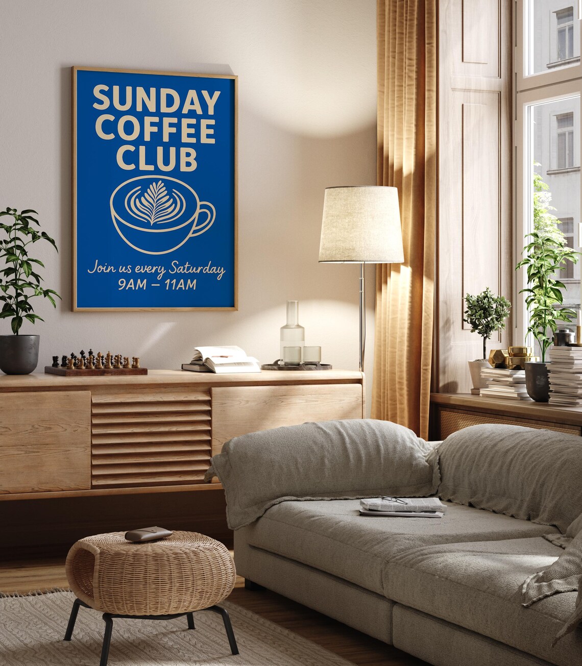 Sunday Coffee Club, Minimalist Coffee Poster - Image 3