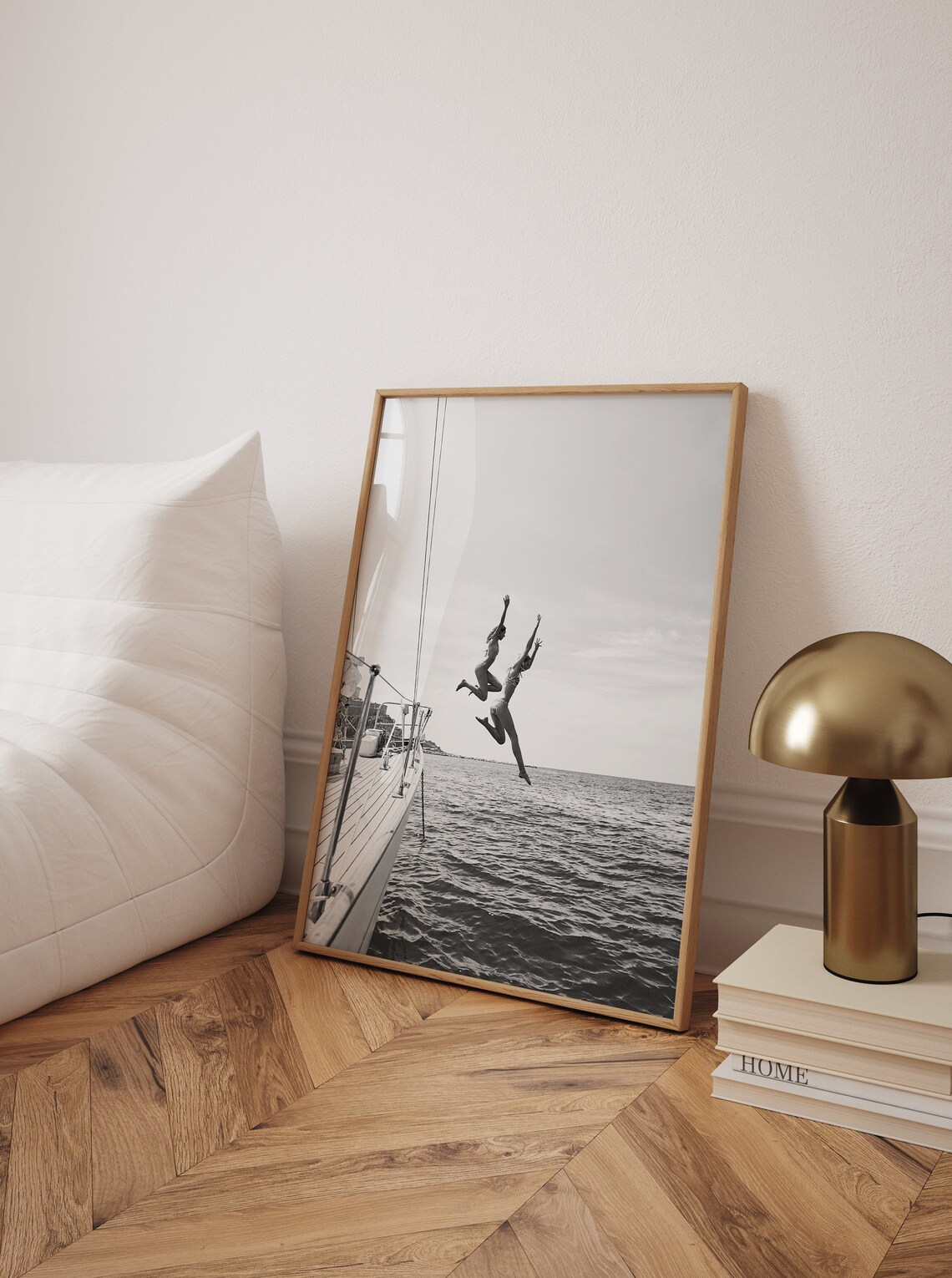 Friends Freedom Jump Sail Boat Yacht Vintage Poster - Image 6