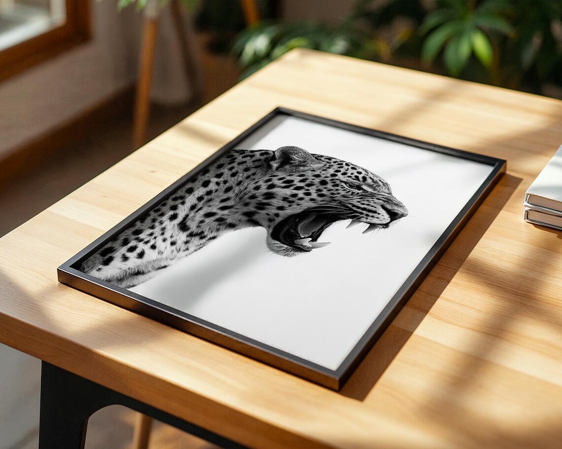 Leopard Poster, Minimalist Safari Wall Art - Image 5