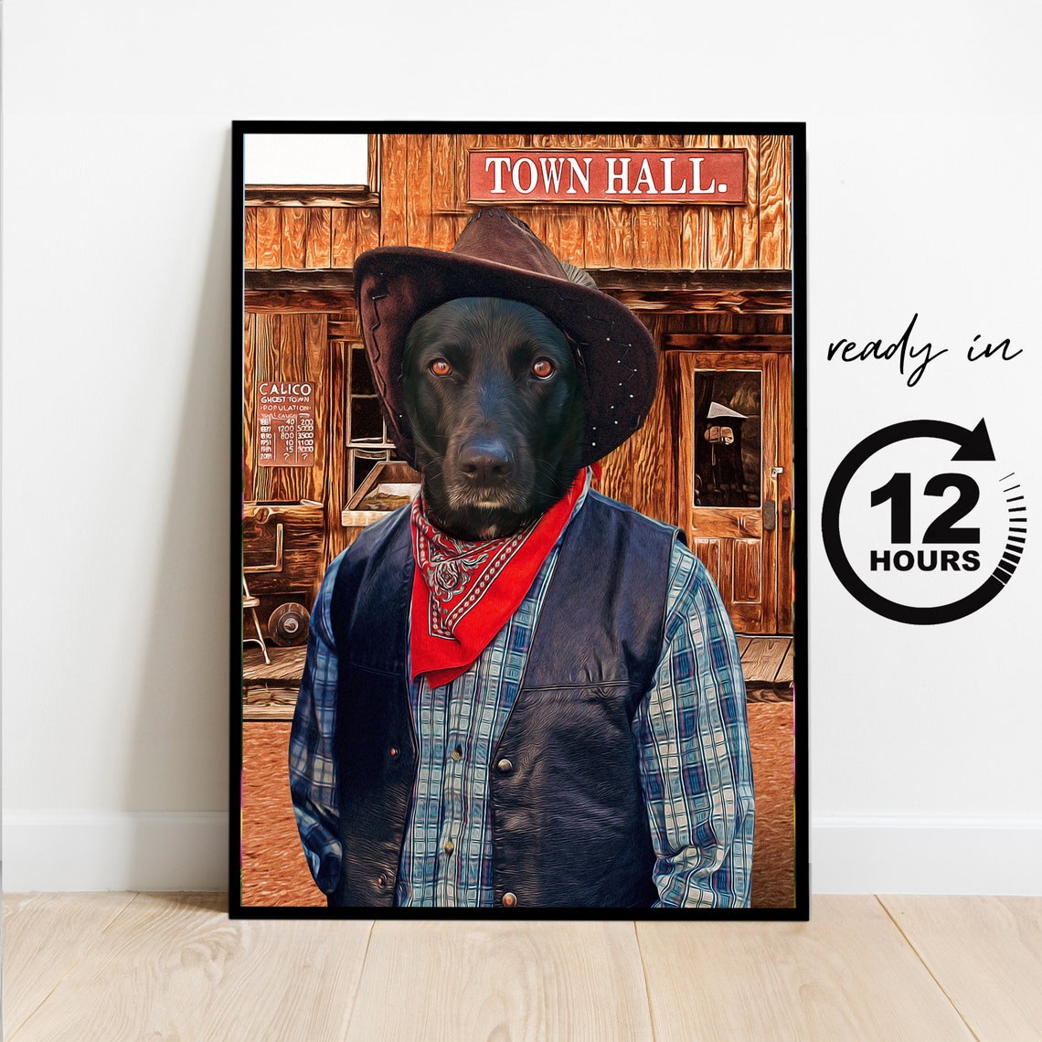 Custom Casual Uniforms Pet Portrait Cowboy Pet Custom Pet Portrait Pirate Pet Portrait Funny Pet Costume Portrait Doctor Pet Portrait